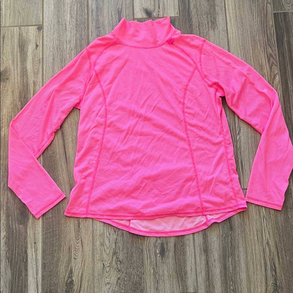 Xersion Hot Pink Striped Long Sleeve Shirt XL